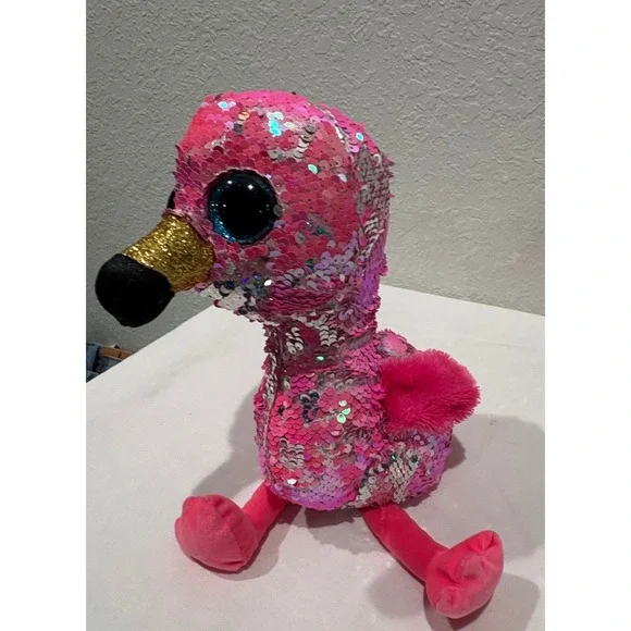 Ty Flippables‎ Pinky the Flamingo Plush Toy - Picture 4 of 5